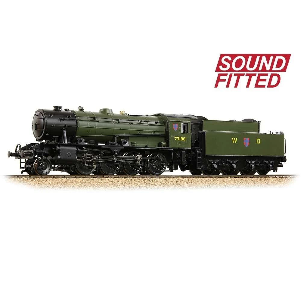 Hornby Bachmann 32-255BSF WD Austerity Class 77196 Army Transport Green-Sound Fitted 3 Hornby Bachmann 32-255BSF WD Austerity Class 77196 Army Transport Green-Sound Fitted