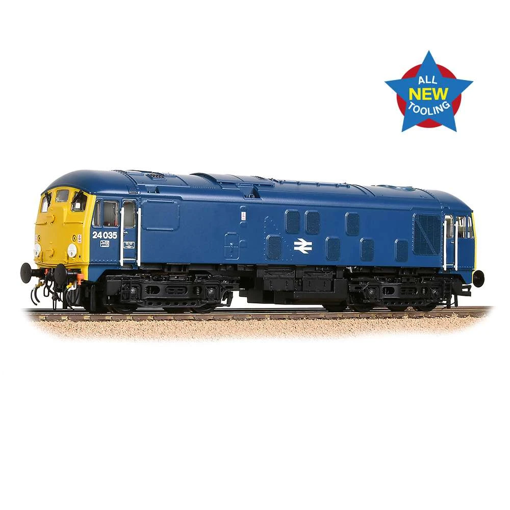 Bachmann 32-416 Class 24/0 24035 Disc Headcode BR Blue 3 Bachmann 32-416 Class 24/0 24035 Disc Headcode BR Blue