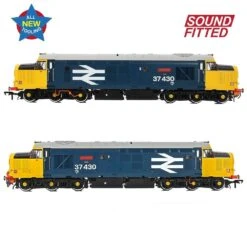 Bachmann 35-335SF Class 37/4 Refurbished 37430 ‘Cwmbran’ BR Blue (Large Logo) DCC Sound Fitted -Model Train Store 35 335SF 03