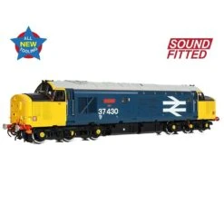 Bachmann 35-335SF Class 37/4 Refurbished 37430 ‘Cwmbran’ BR Blue (Large Logo) DCC Sound Fitted -Model Train Store 35 335SF 06