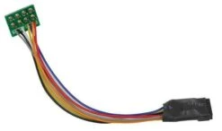 Bachmann 36-563 6 Pin Decoder Socket With 8 Pin Plug (x3) -Model Train Store 36563 1