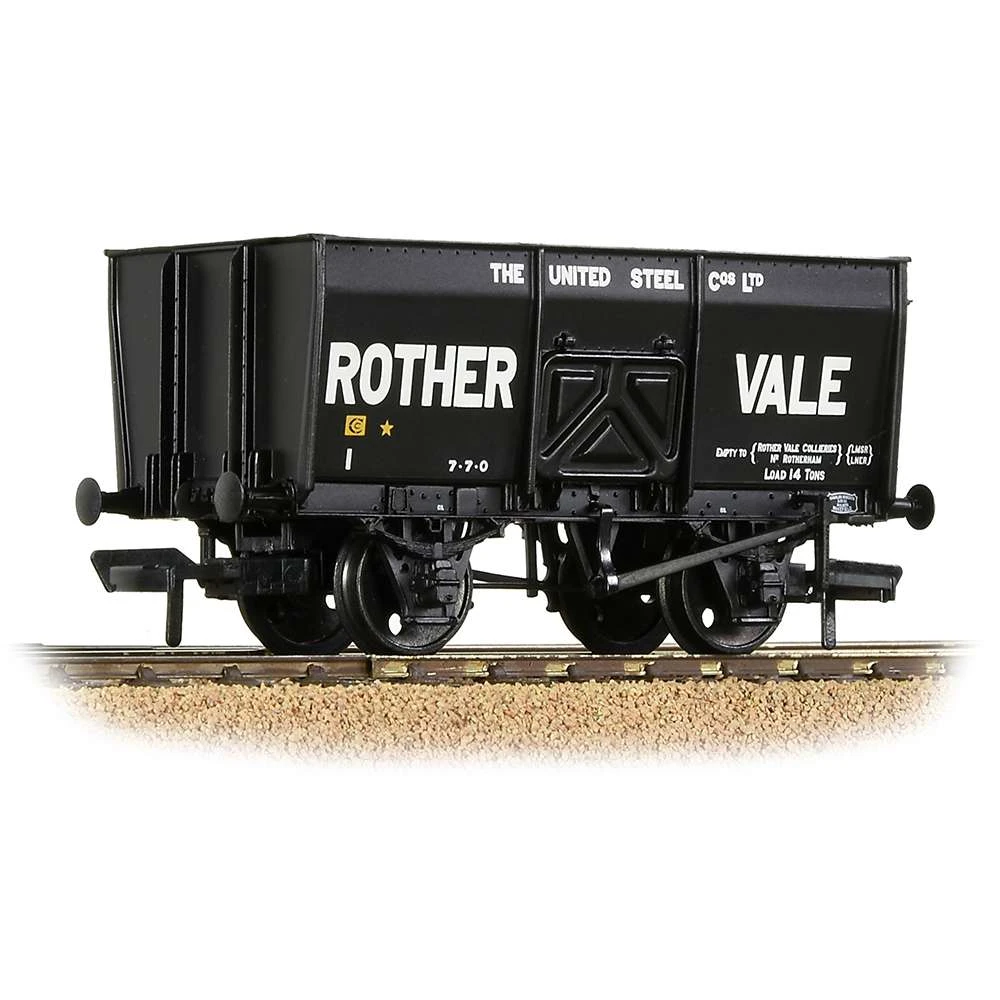Bachmann 37-428 16T Steel Slope-Sided Mineral Wagon ‘Rother Vale’ Black 3 Bachmann 37-428 16T Steel Slope-Sided Mineral Wagon ‘Rother Vale’ Black