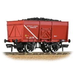 Bachmann 37-429 16T Steel Slope-Sided Mineral Wagon ‘WD Barnett & Co.’ Red