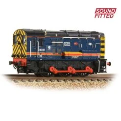 Graham Farish 371-004BSF Class 08 08721 ‘Starlet’ BR Red Star Express Parcels Sound Fitted