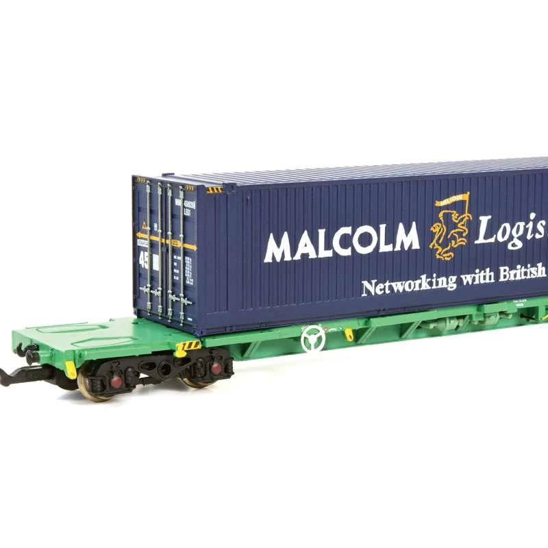 Graham Farish 377-353A Intermodal Bogie Wagons With 2 45Ft Containers ‘Malcolm Logistics’