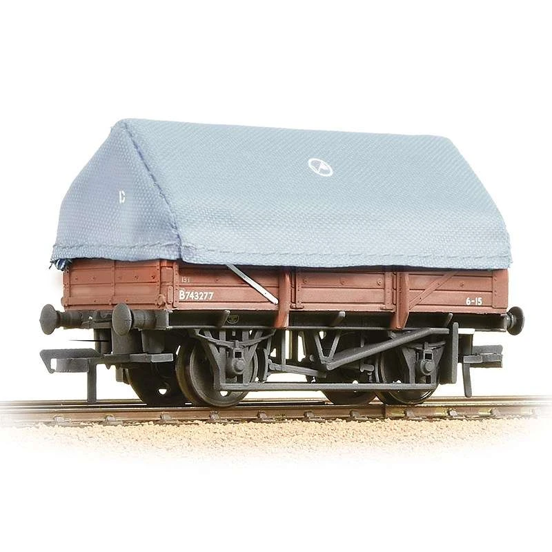 Graham Farish 377-476 5 Plank UCV China Clay Wagon Bauxite With Hood (Weathered)