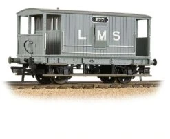 Bachmann 38-552B Midland Railway 20T Brake Van With Duckets LMS Grey