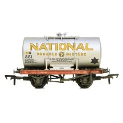 Bachmann 38-778A 14T Class A Anchor-Mounted Tank Wagon ‘National Benzole’ Silver