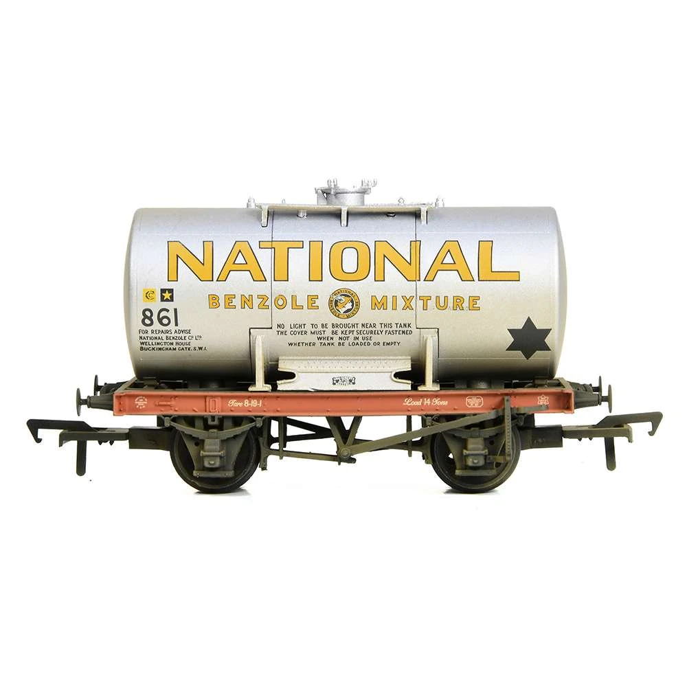 Bachmann 38-778A 14T Class A Anchor-Mounted Tank Wagon ‘National Benzole’ Silver 3 Bachmann 38-778A 14T Class A Anchor-Mounted Tank Wagon ‘National Benzole’ Silver