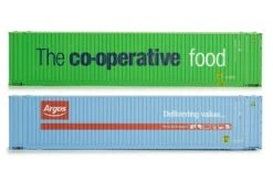 Dapol 4F-028-001 45ft Curtainside Container Pack (2) Argos/Co-operative