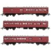 EFE E86014 LSWR Cross Country BR Crimson 3 Coach Pack 2 EFE E86014 LSWR Cross Country BR Crimson 3 Coach Pack -Model Train Store E86014 1