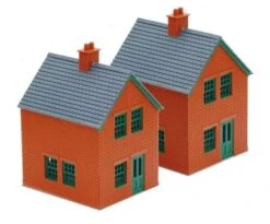 Peco LK-14 Station Houses, Brick Type Kit