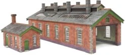 METCALFE PN913 N DOUBLE TRACK ENGINE SHED – BRICK