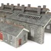 METCALFE PN937 DOUBLE TRACK ENGINE SHED – STONE -Model Train Store PN937