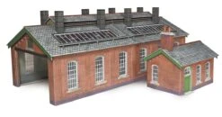 METCALFE PO313 OO/HO DOUBLE TRACK ENGINE SHED – BRICK