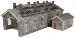 METCALFE PO337 OO/HO DOUBLE TRACK ENGINE SHED – STONE