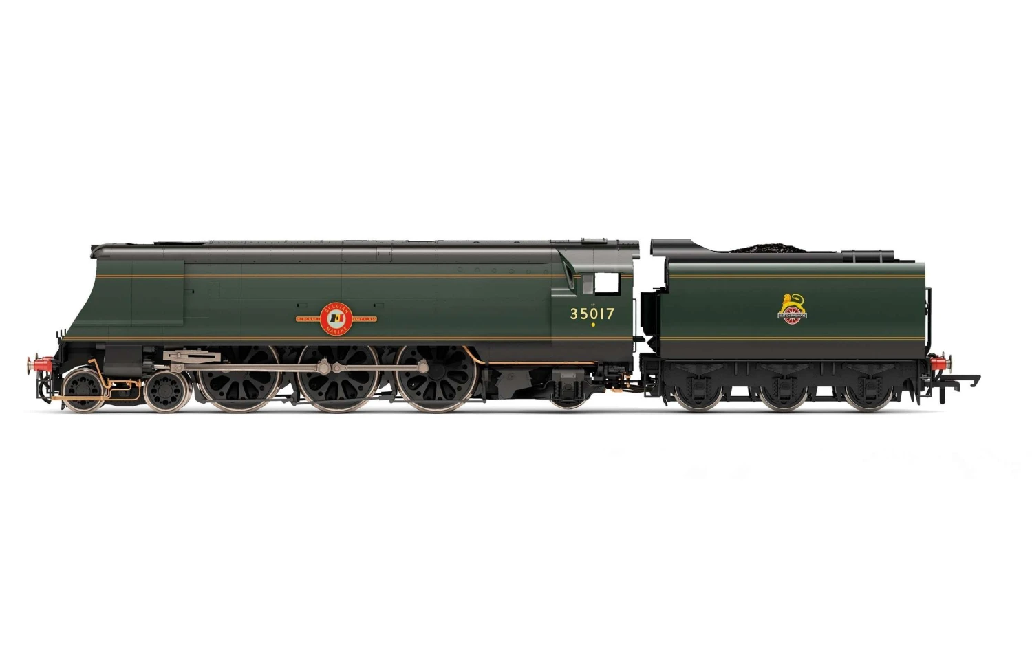 Hornby R3861 BR, Merchant Navy Class, 4-6-2, 35017 ‘Belgian Marine’ – Era 4 3 Hornby R3861 BR, Merchant Navy Class, 4-6-2, 35017 ‘Belgian Marine’ – Era 4
