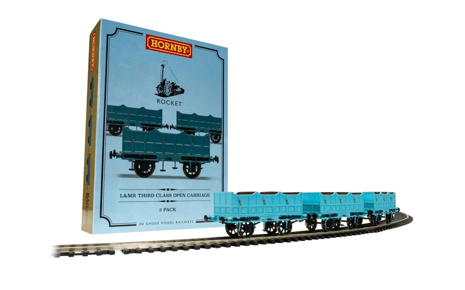 Hornby R40102 L&MR, Open Carriage Pack – Era 1 3 Hornby R40102 L&MR, Open Carriage Pack – Era 1