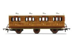Hornby R40127 LNER, 6 Wheel Coach, 1st Class, Fitted Lights, 4172 – Era 3