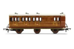 Hornby R40130 LNER, 6 Wheel Coach, Brake 3rd Class, Fitted Lights, 4589 – Era 3