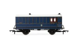 Hornby R40302 S& DJR 4 Wheel Brake Luggage Coach
