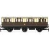 Hornby R40304 GWR, 6 Wheel Coach, 1st Class, 519 – Era 2/3