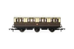 Hornby R40304 GWR, 6 Wheel Coach, 1st Class, 519 – Era 2/3