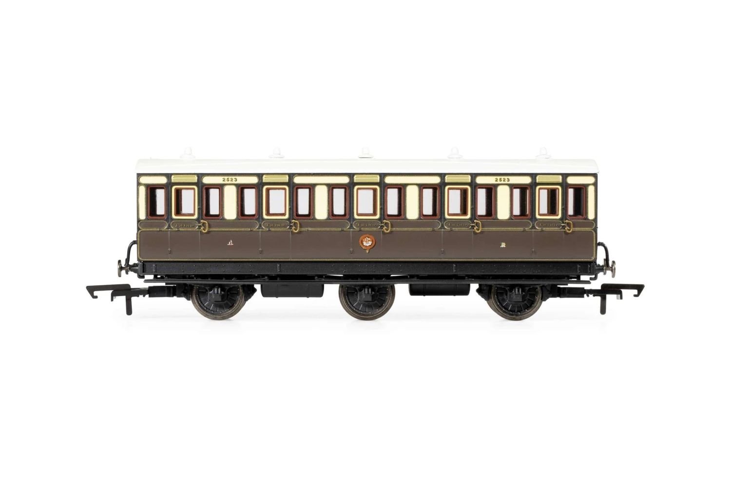 Hornby R40306 GWR, 6 Wheel Coach, 3rd Class, 2523 – Era 2/3 3 Hornby R40306 GWR, 6 Wheel Coach, 3rd Class, 2523 – Era 2/3