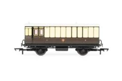 Hornby R40310 GWR, 4 Wheel Coach, Passenger Brake, 505 – Era 2/3