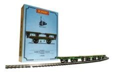 Hornby R60014 L&MR, Flat Bed Wagon Pack – Era 1