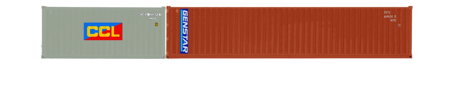 Hornby R60127 CCL & Genstar, Container Pack, 1 X 20′ And 1 X 40′ Containers – Era 11 3 Hornby R60127 CCL & Genstar, Container Pack, 1 X 20′ And 1 X 40′ Containers – Era 11