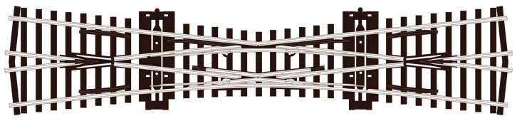 Peco SL-80 OO Crossing, Single Slip, Streamline Code 100 3 Peco SL-80 OO Crossing, Single Slip, Streamline Code 100