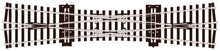 Peco SL-90 OO Crossing, Double Slip, Streamline Code 100 3 Peco SL-90 OO Crossing, Double Slip, Streamline Code 100