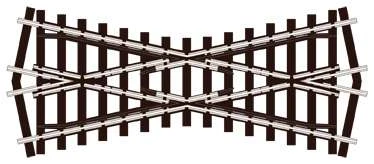 Peco SL-E193 OO Short Crossing Streamline Code 75 3 Peco SL-E193 OO Short Crossing Streamline Code 75