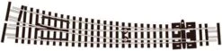 Peco SL-E386F, N, Curved, Double Radius Right Hand Turnout, Streamline Code 55
