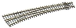 Peco SL-87 OO, Curved Double Radius, Left Hand Turnout, Streamline Code 100