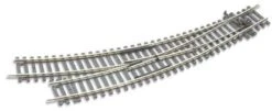 Peco ST-244 OO Curved Double Radius Right Hand Turnout, Setrack