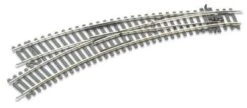 Peco ST-245 OO Double Radius, Curved Turnout, Left Hand,Setrack