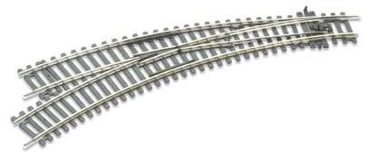 Peco ST-245 OO Double Radius, Curved Turnout, Left Hand,Setrack 3 Peco ST-245 OO Double Radius, Curved Turnout, Left Hand,Setrack